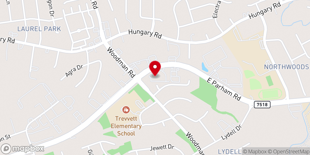 Map showing location of Faith Connection Church