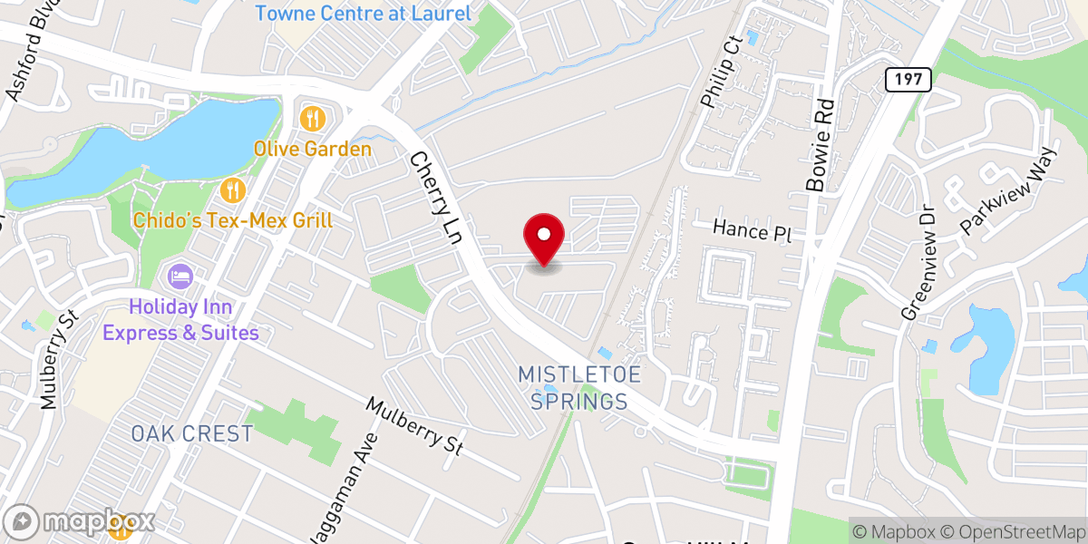Map showing location of Gospel Assembly Church