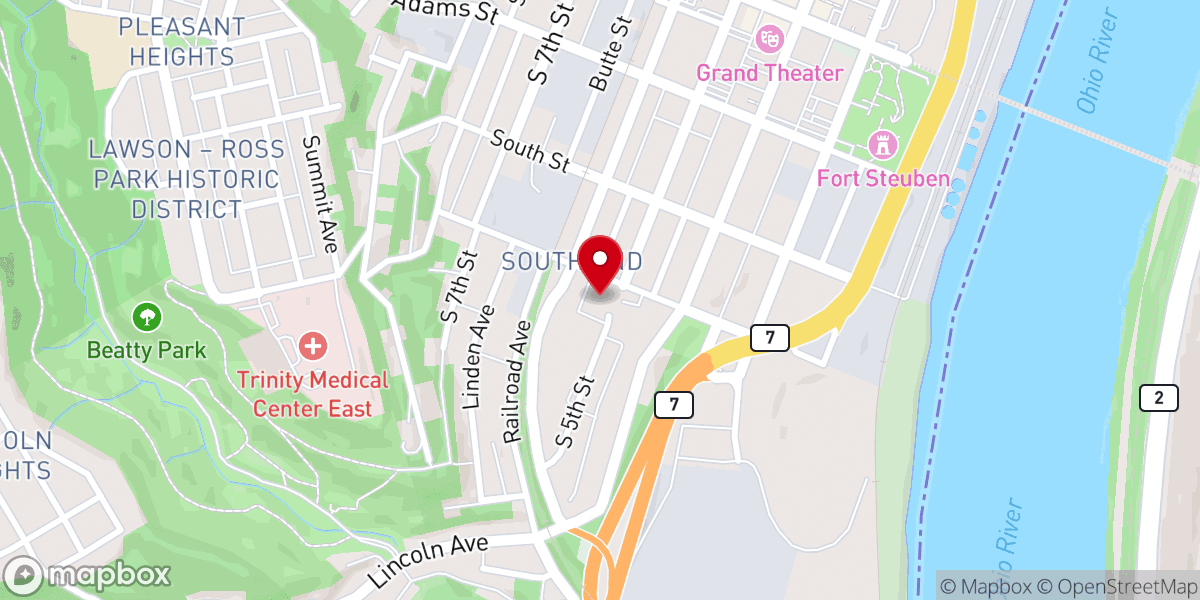 Map showing location of Cathedral of the Holy Name of Jesus