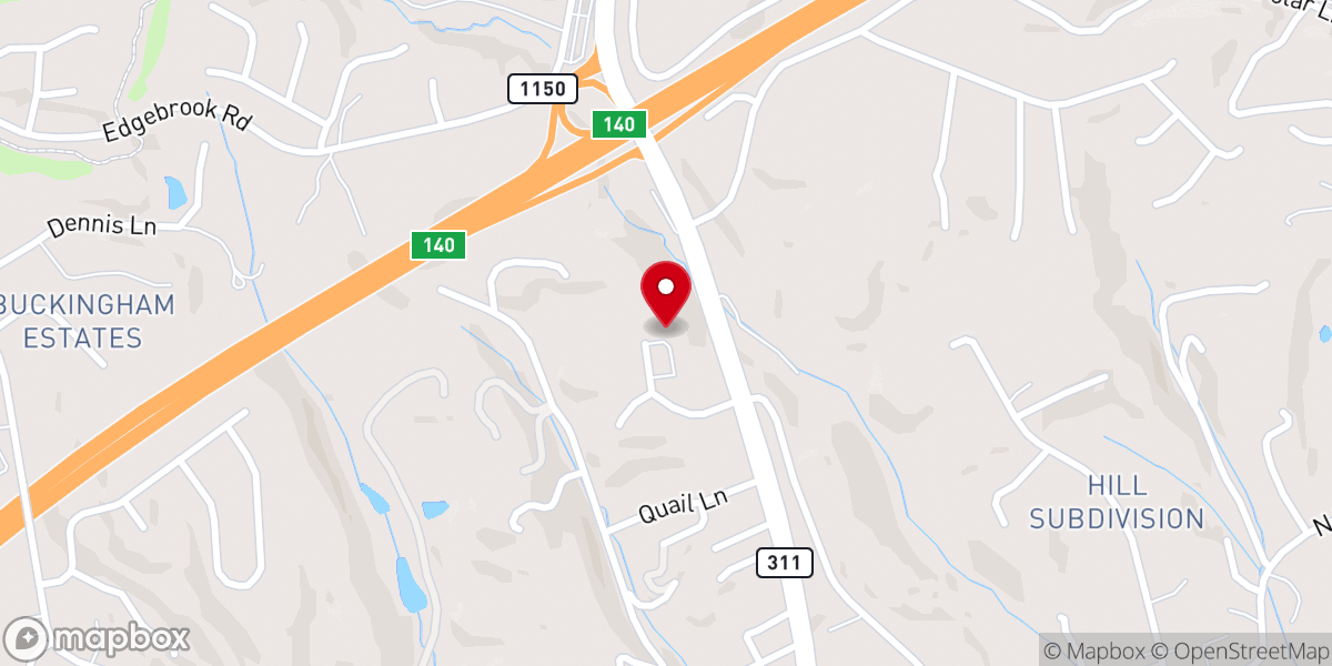 Map showing location of Covenant Community Church