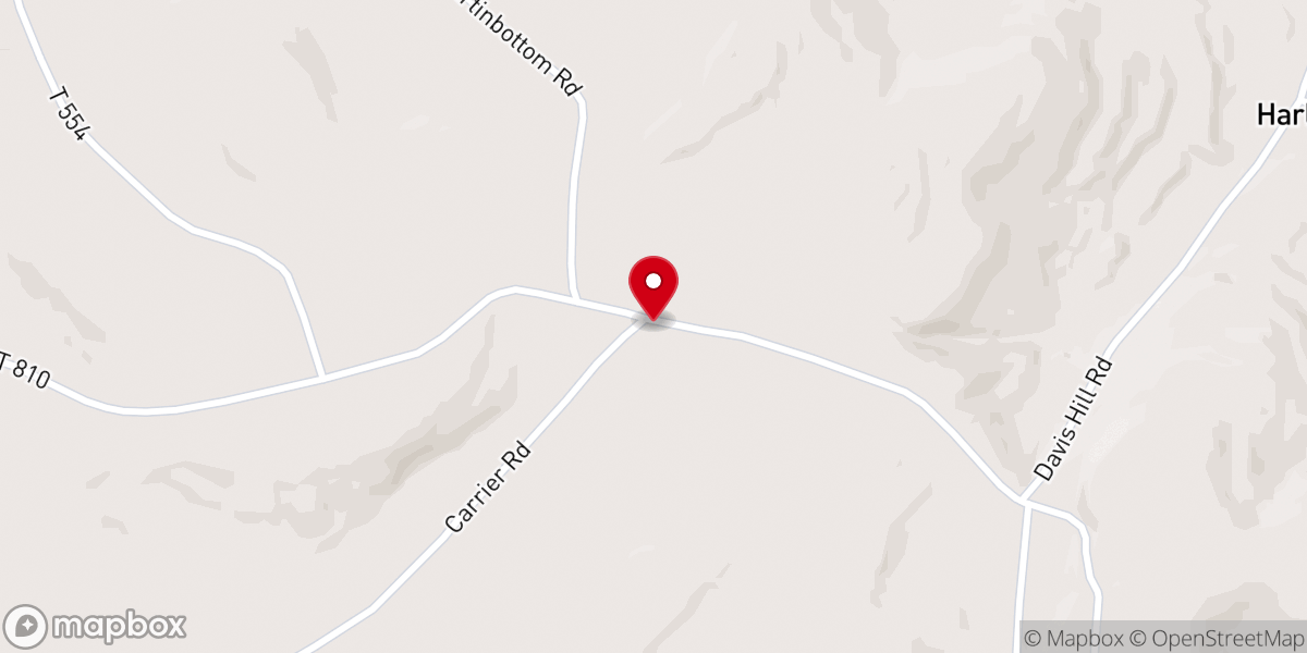 Map showing location of Pleasant Hill Bible Church