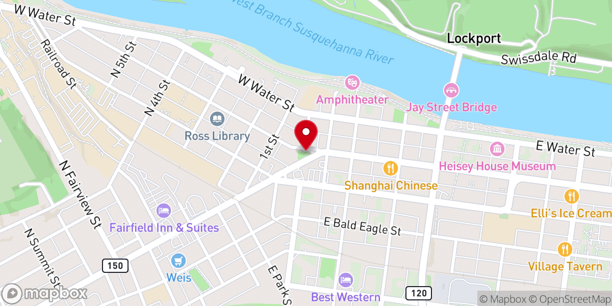 Map showing location of Triangle Park