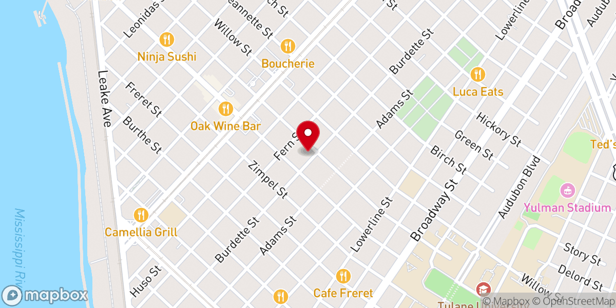 Map showing location of Second Free Mission Baptist Church