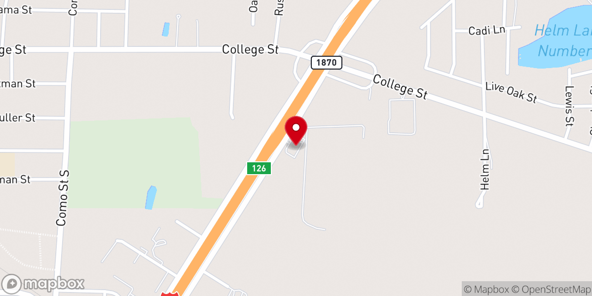 Map showing location of Trinity Harvest Church of God