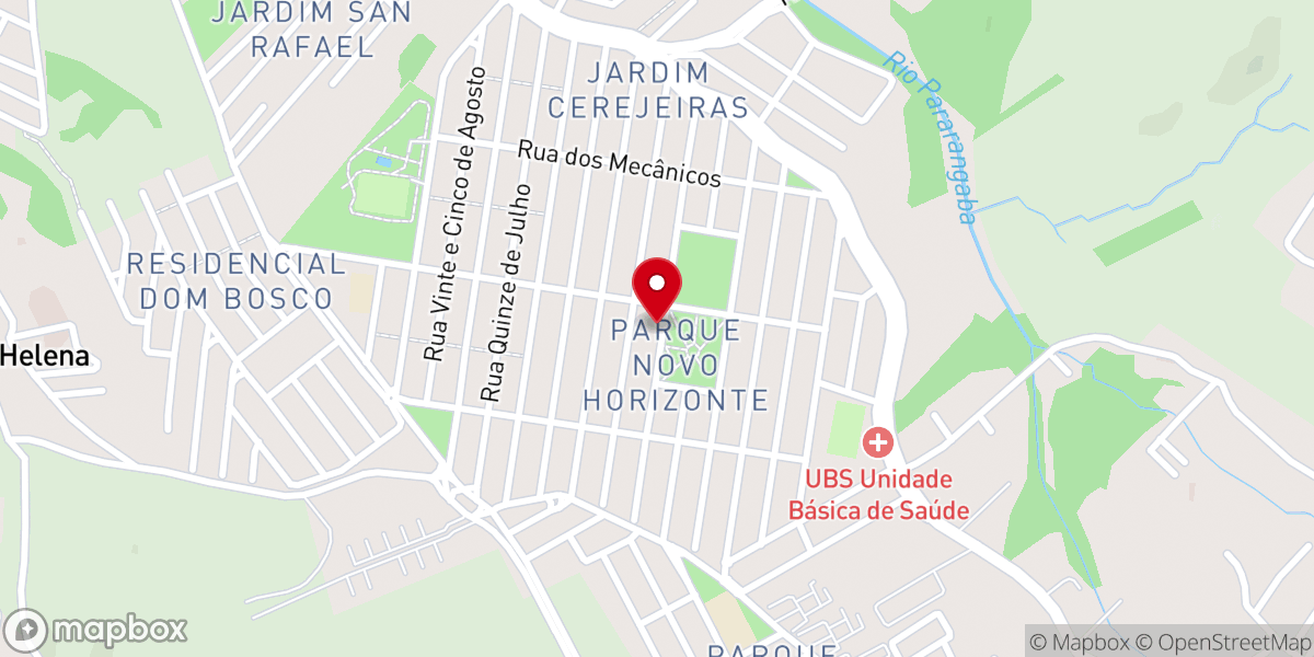 Map showing location of Igreja Batista no Parque Novo Horizonte