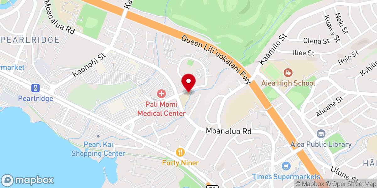 Map showing location of OSHi, Aiea
