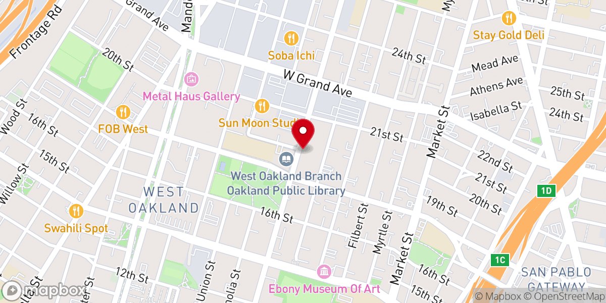 Map showing location of Friendship Christian Center