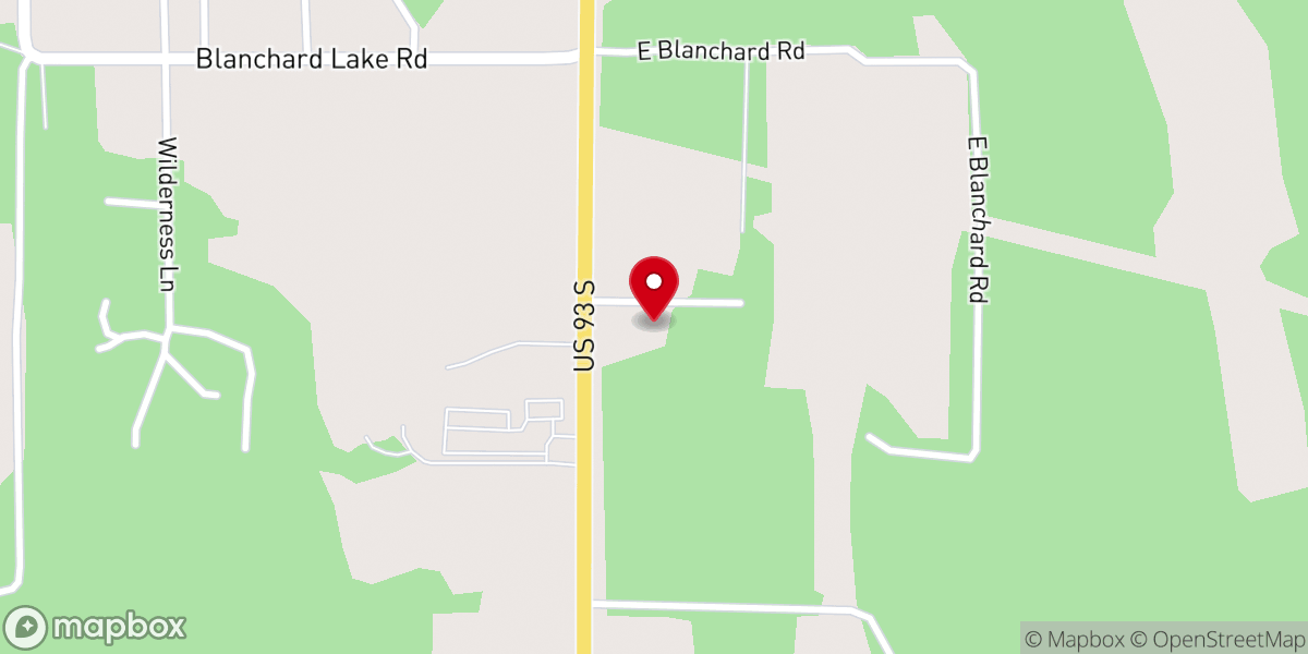 Map showing location of Hillside Church