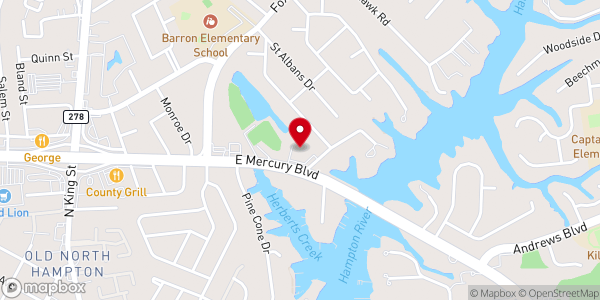 Map showing location of Pack 30 @ Saint Mark's United Methodist Church