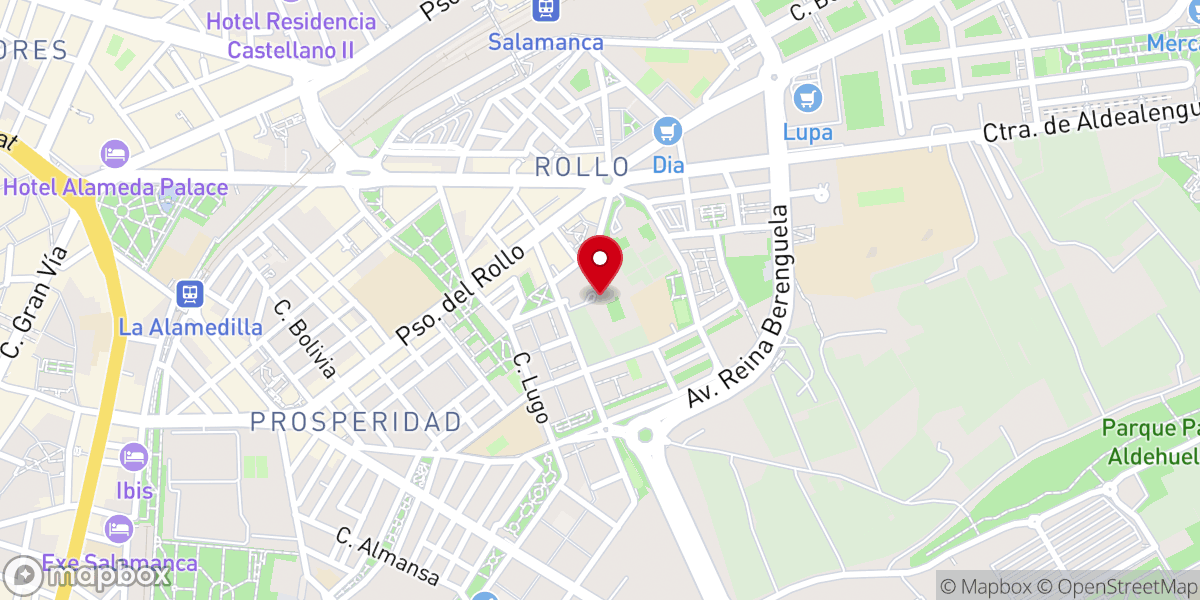 Map showing location of Monasterio de la Purísima Concepción (Clarisas de Salamanca)
