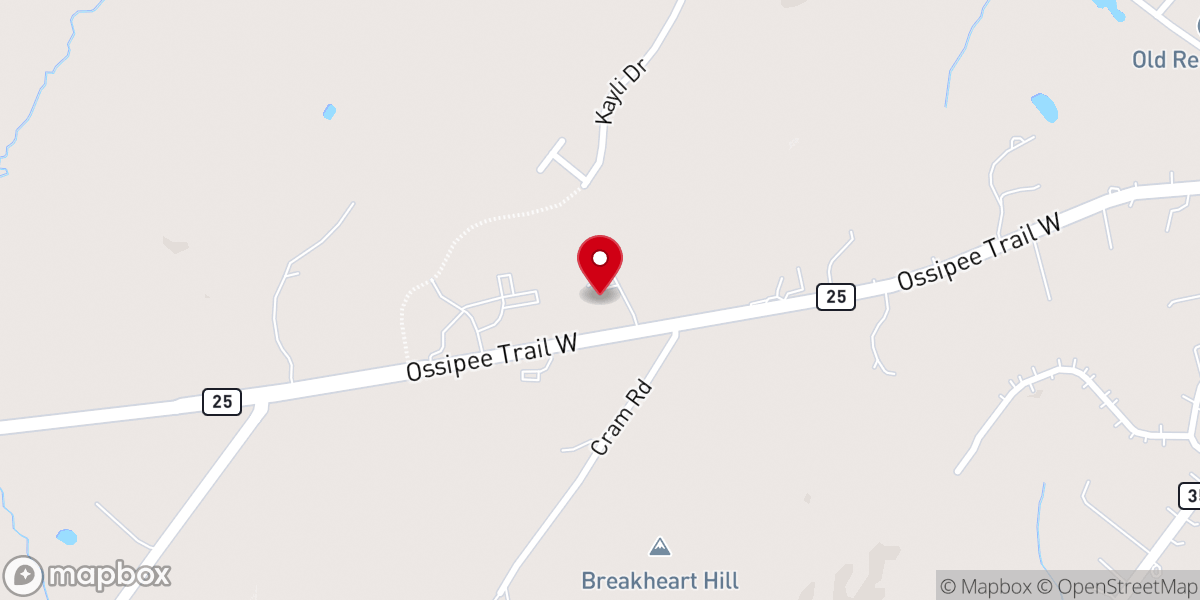 Map showing location of Standish Baptist Church