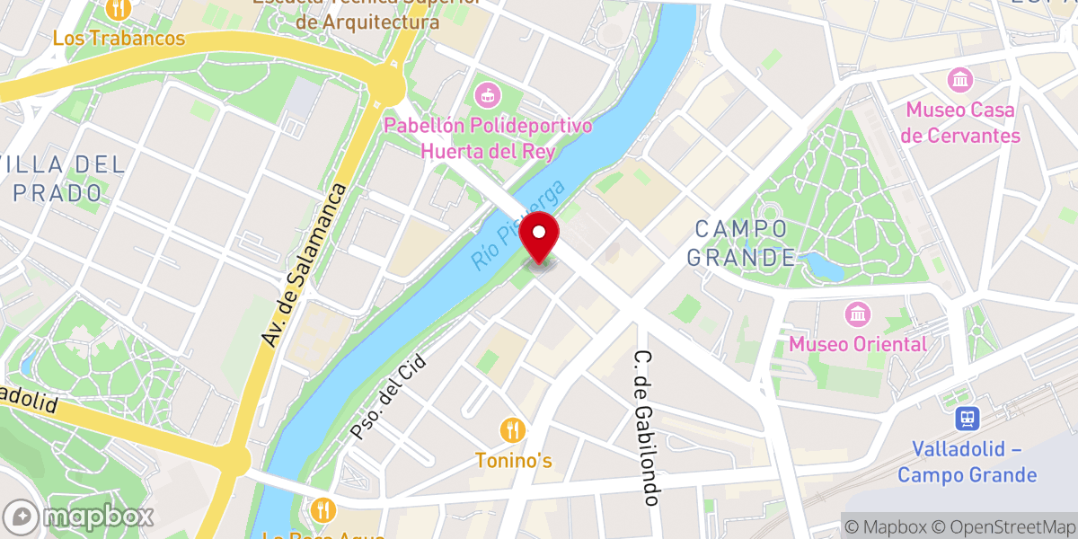 Map showing location of Parroquia de la Sagrada Familia