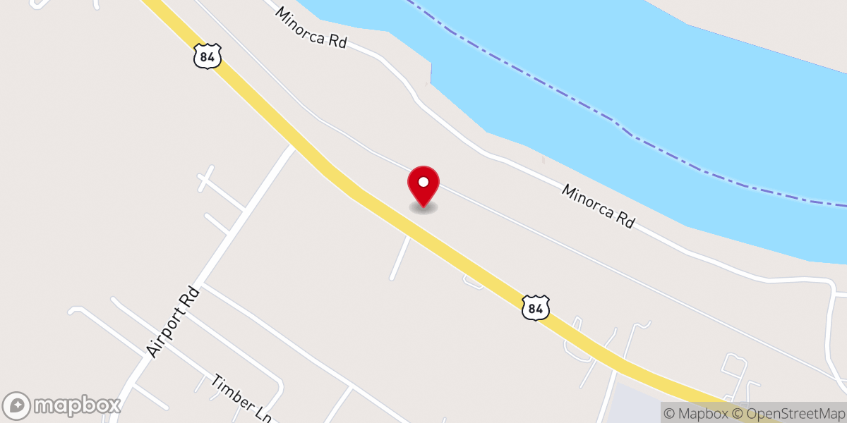 Map showing location of Concordia Parish Woman’s Facility