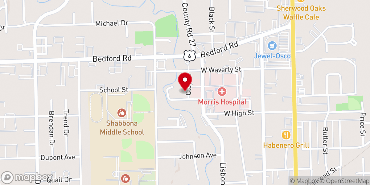 Map showing location of Friends In Christ Lutheran Church