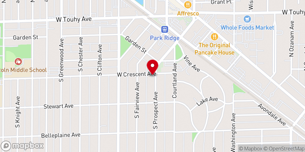 Map showing location of St Mary's Episcopal Church