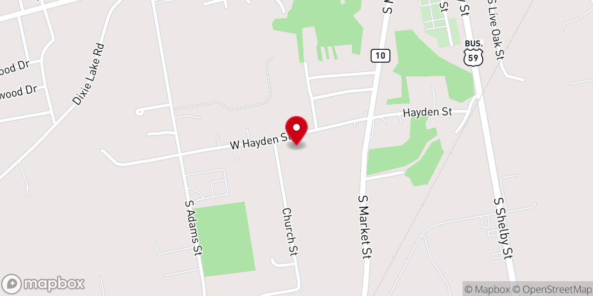 Map showing location of Word of Life Carthage Inc
