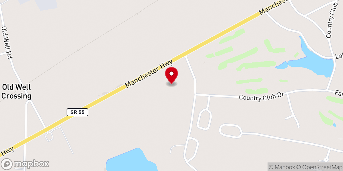Map showing location of Covenant Fellowship Church