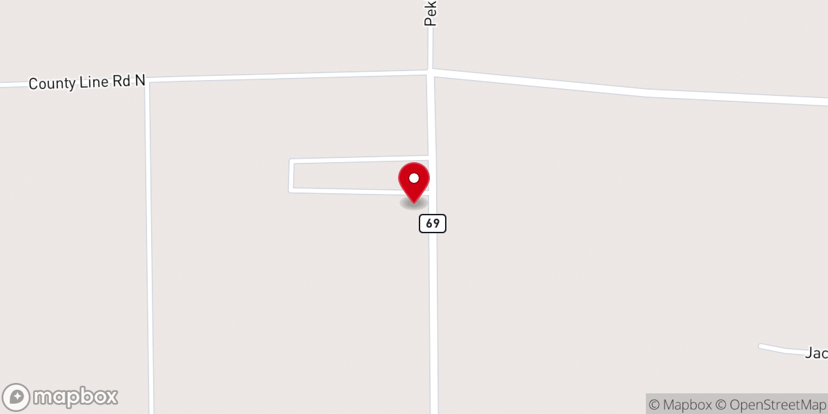 Map showing location of Full Gospel Tabernacle