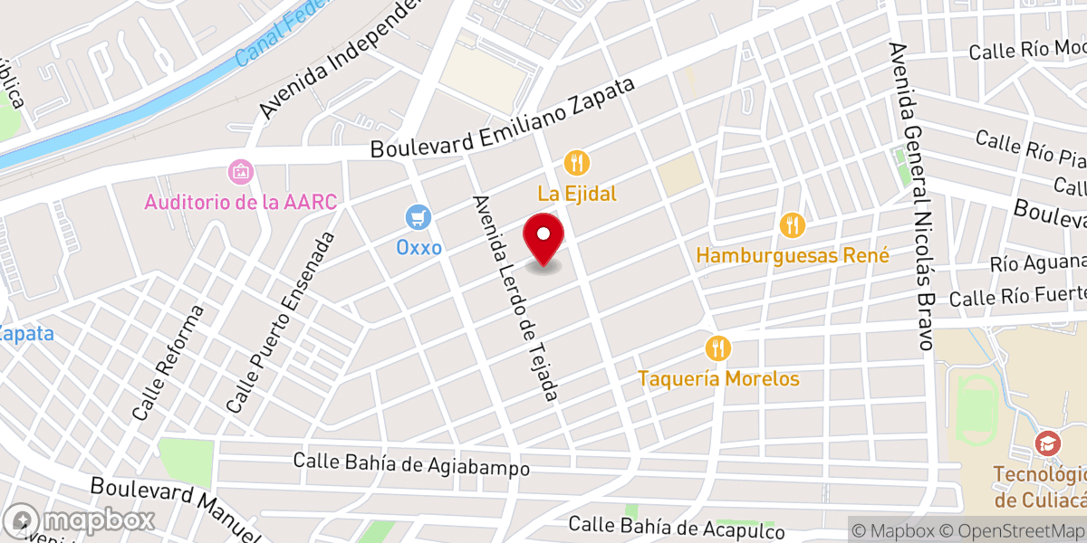 Map showing location of Parroquia del Señor San José