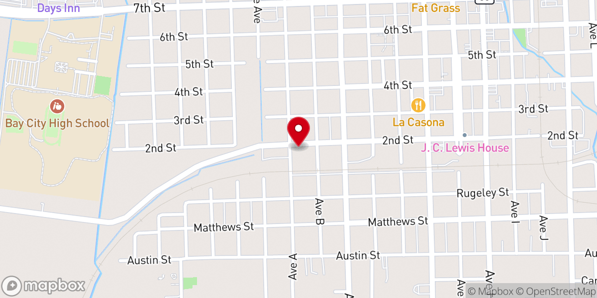 Map showing location of Greater Faith Community Church
