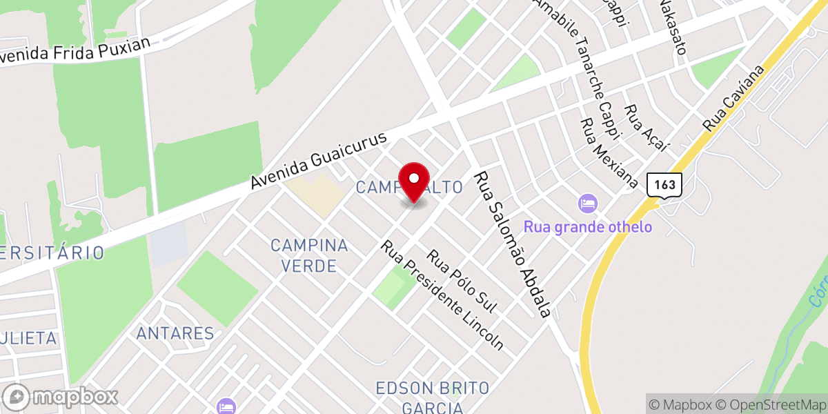 Map showing location of IGREJA PENTECOSTAL CAMPO GRANDE