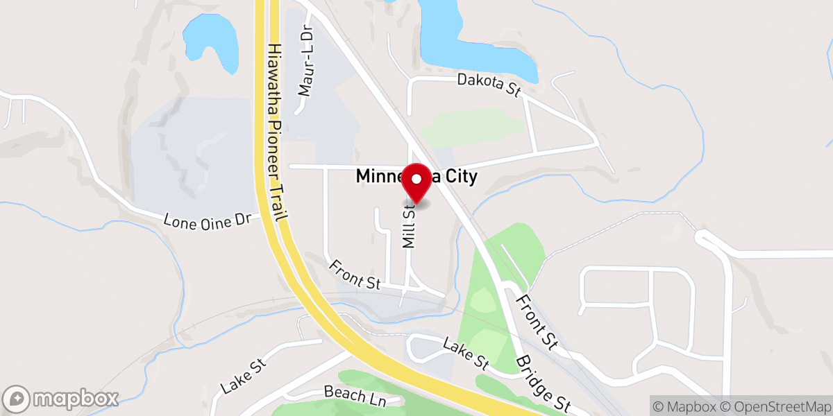 Map showing location of First Lutheran Church