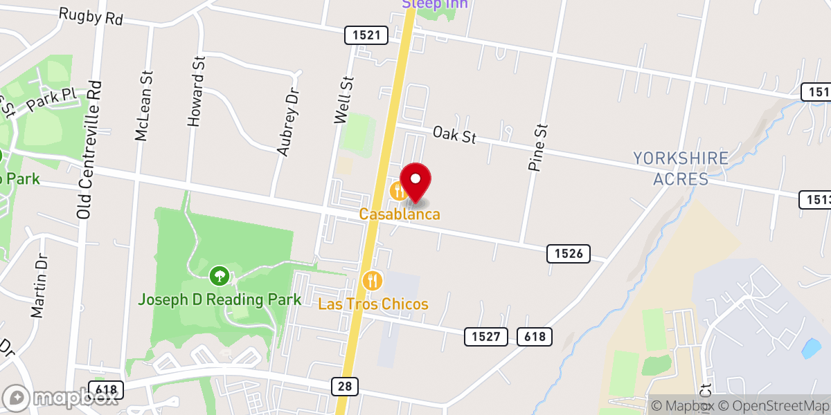 Map showing location of Iglesia Cristo Vive
