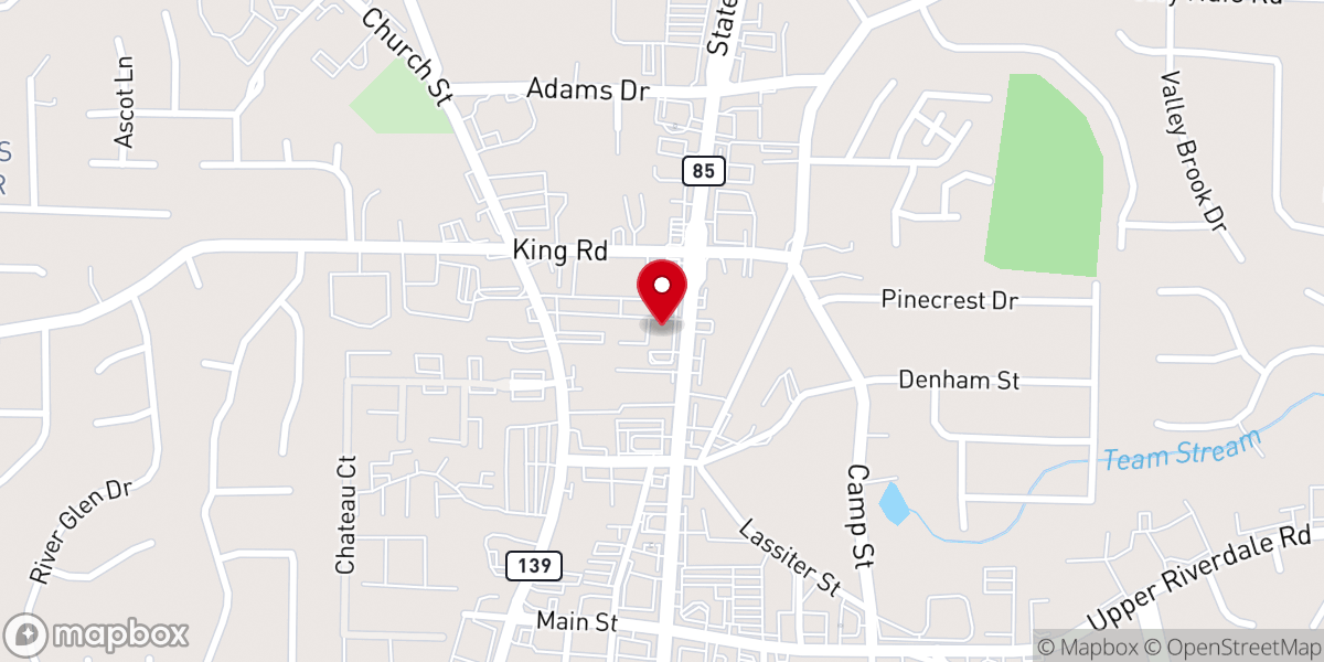 Map showing location of Saving Grace Christian Church
