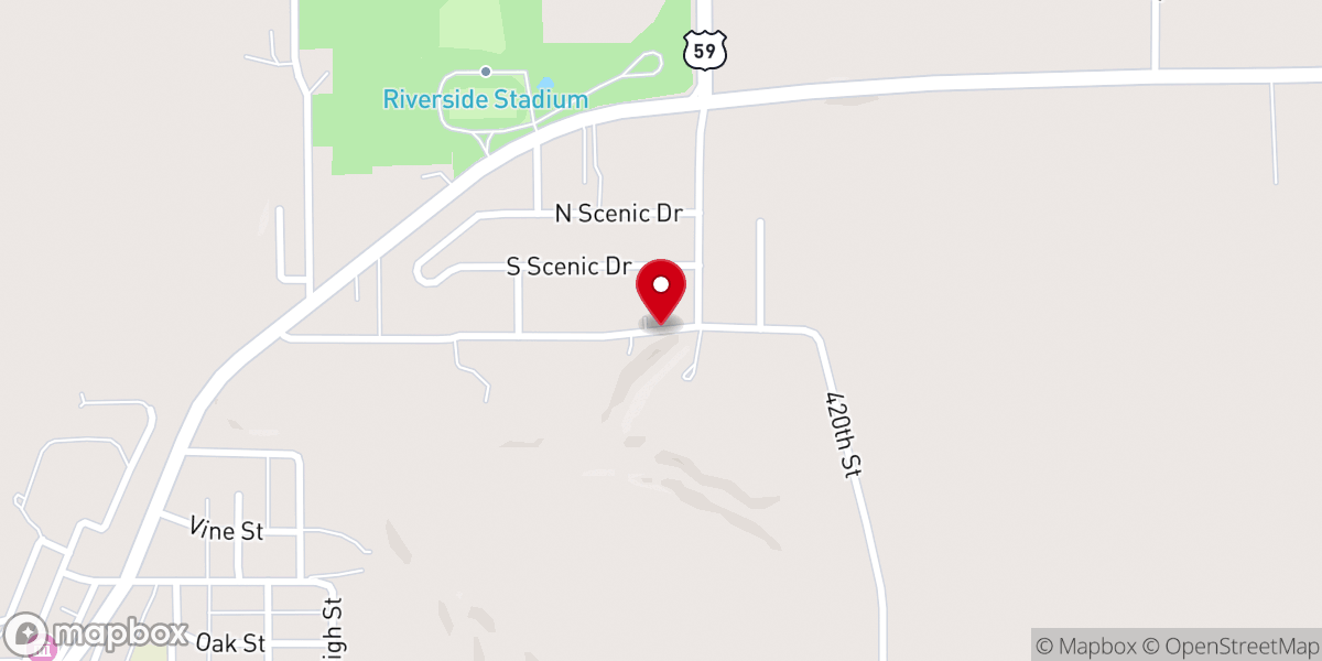 Map showing location of Hancock Methodist Church