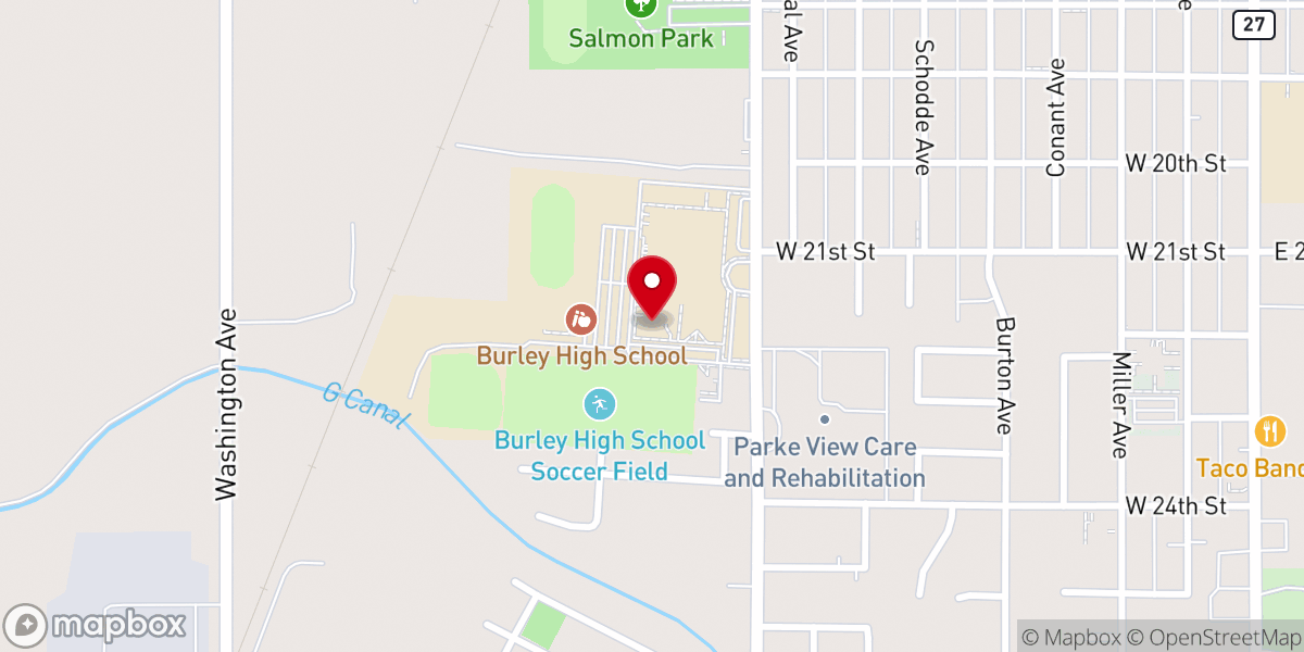 Map showing location of King Fine Arts Center