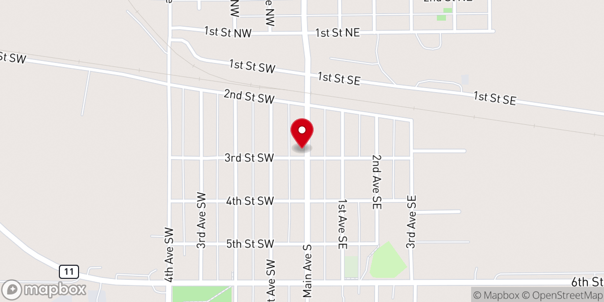 Map showing location of The Church Bar and Grill