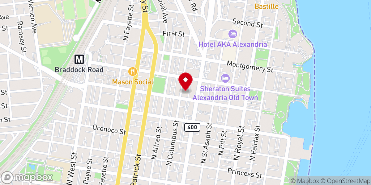 Map showing location of St Joseph Catholic Church