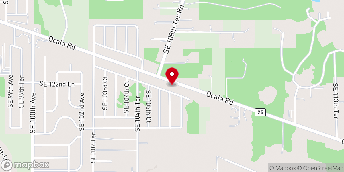 Map showing location of Sonshine Ministries Church