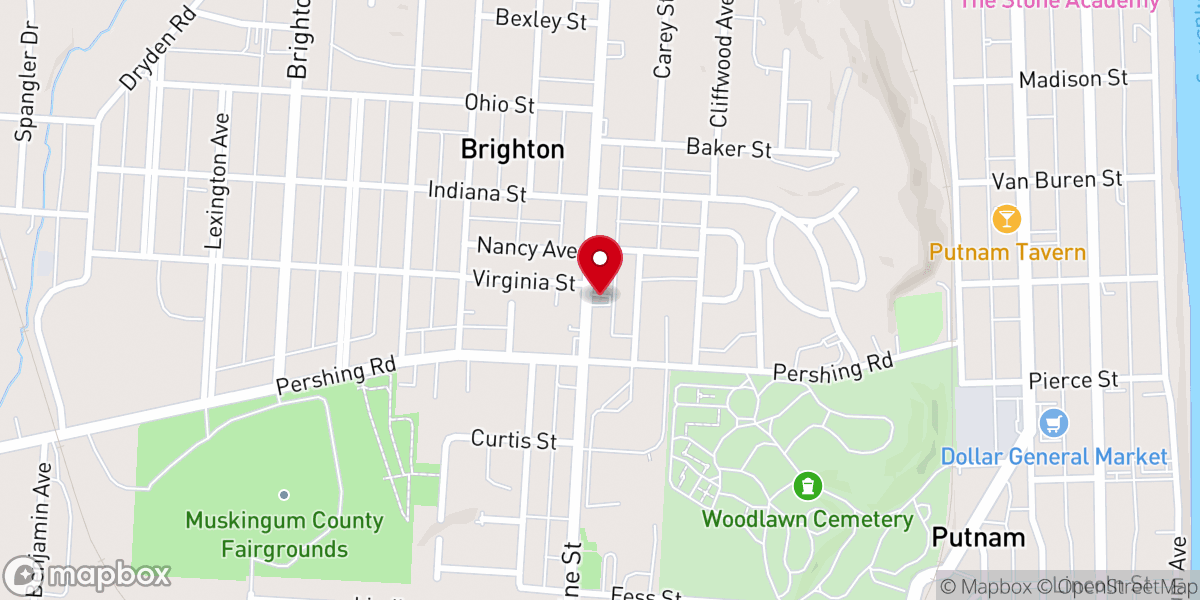 Map showing location of Y-City Fellowship