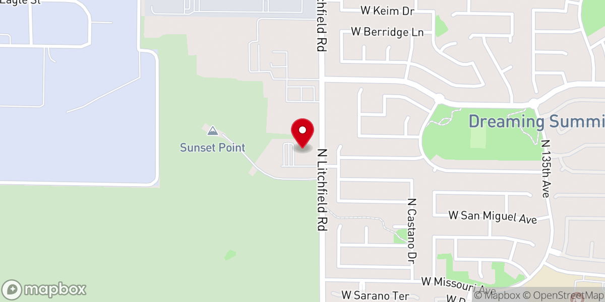 Map showing location of Turning Leaf Church of the Nazarene