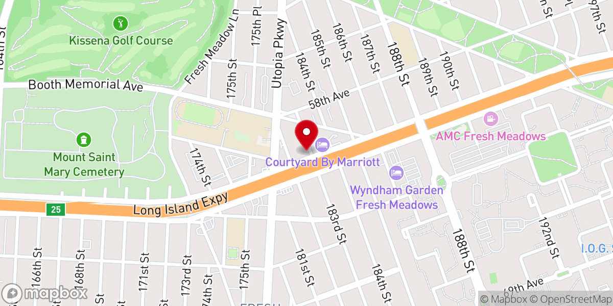 Map showing location of NewYork-Presbyterian Medical Group Queens - Primary Care - Fresh Meadows