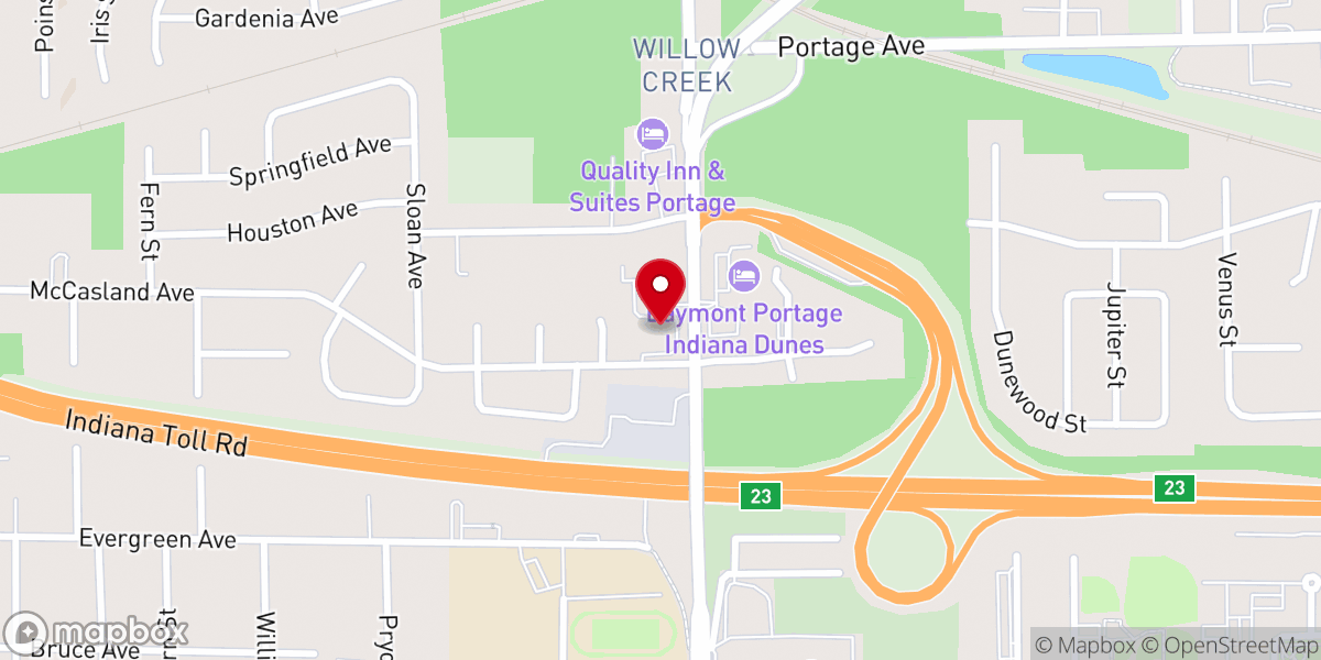 Map showing location of Living Hope International Ministries of Indiana Inc