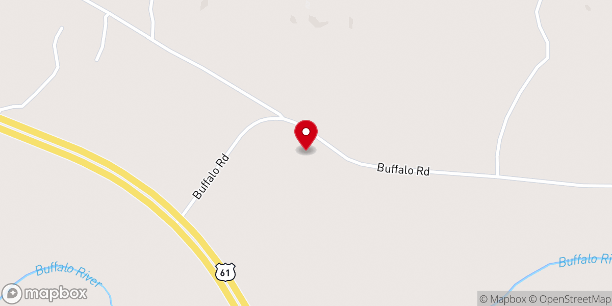 Map showing location of Evening Star Church