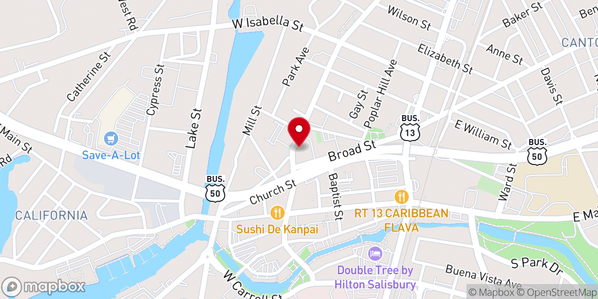 Map showing location of Faith Community Chapel