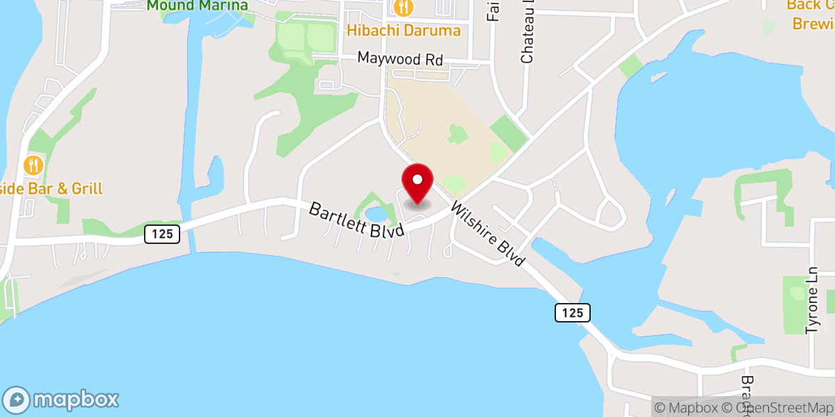 Map showing location of Mt Olive Lutheran Church