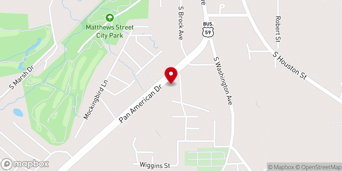 Map showing location of Trinity Lutheran Church