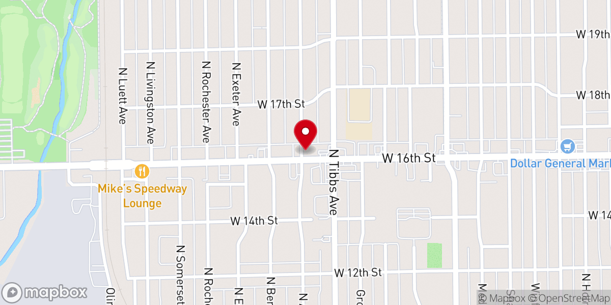 Map showing location of Cherubims Inc