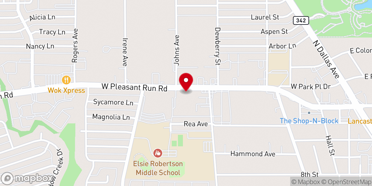 Map showing location of Miracle Temple Fellowship Church