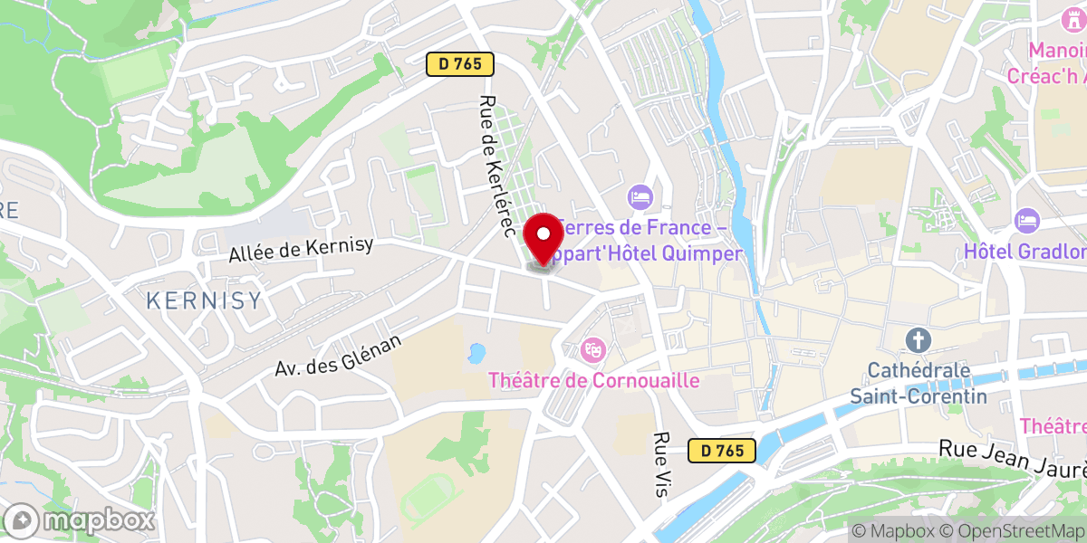 Map showing location of chapelle Saint-Marc