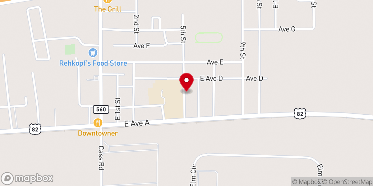 Map showing location of Antioch Christian Church