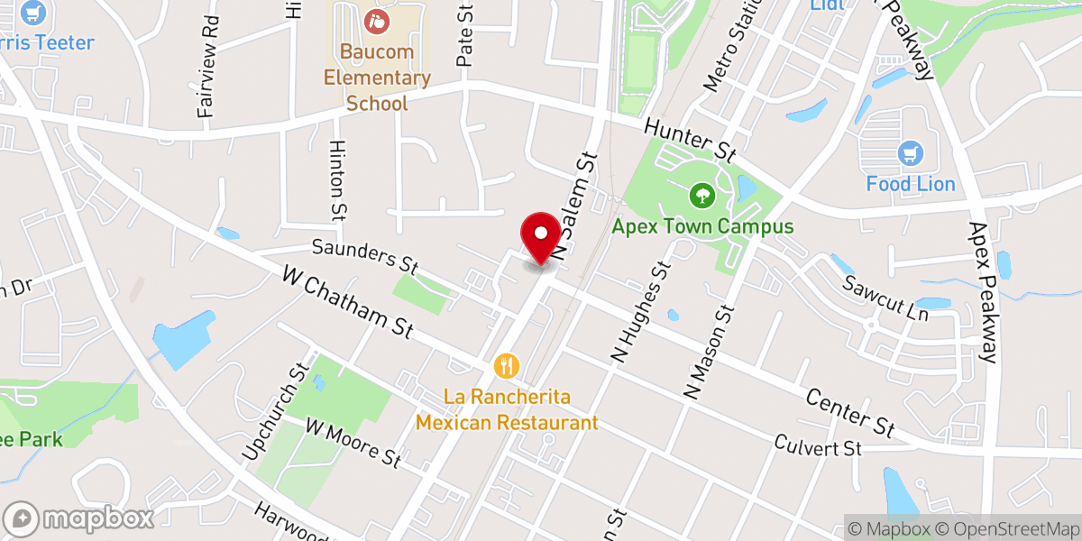 Map showing location of The Table Moravian Church