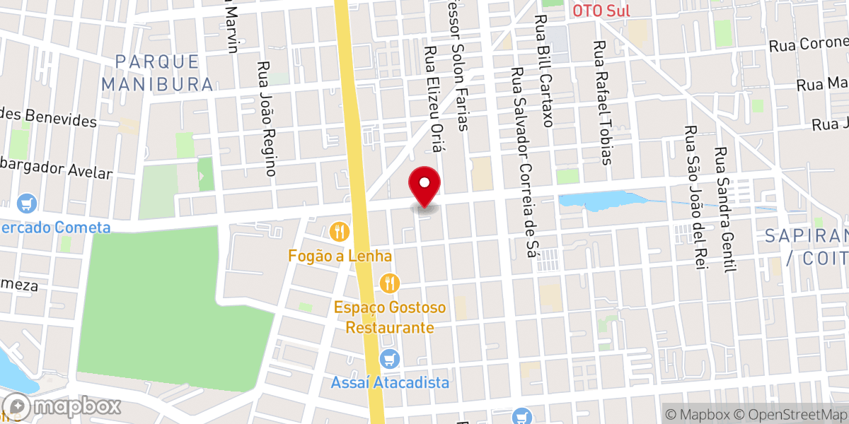 Map showing location of AD Cidade - Assembleia de Deus em Cidade dos Funcionários