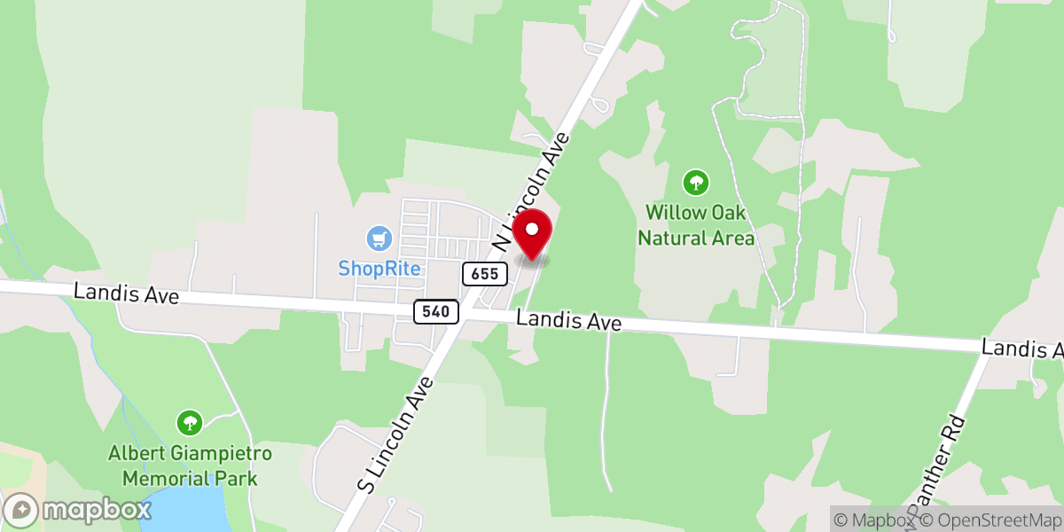 Map showing location of Touch of Faith