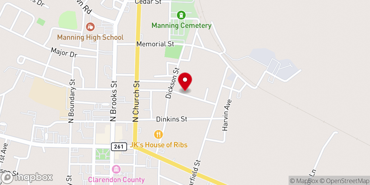 Map showing location of Mt Carmel United Freewill Baptist