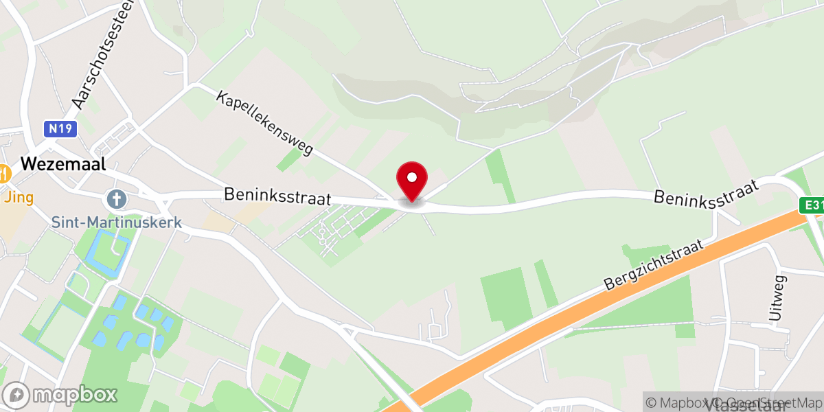 Map showing location of Kapel O.L.V. van Bijstand